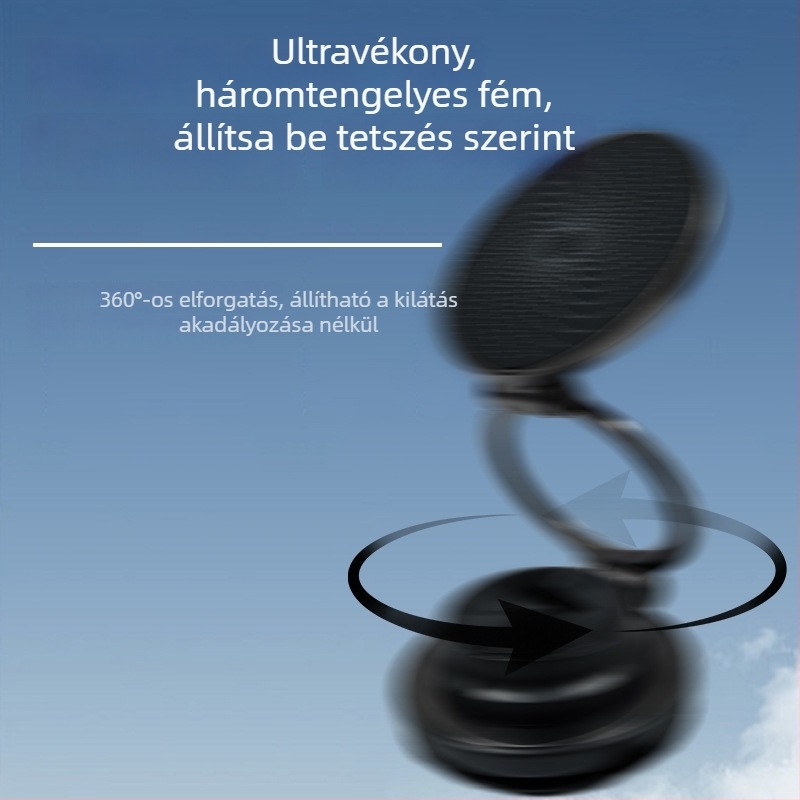 Új ultra vékony MagSafe autós telefontartó vákuumos rögzítéssel, 360°-os forgással, asztali livestreaminghez