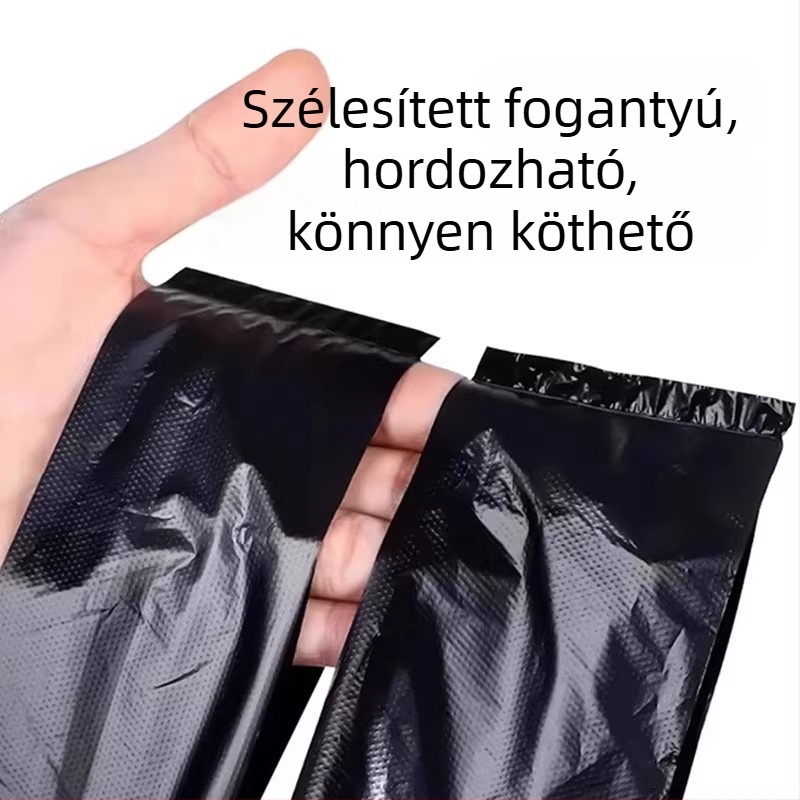 Konyhai extravastag szemeteszsákok, nagy méret, fogantyúval