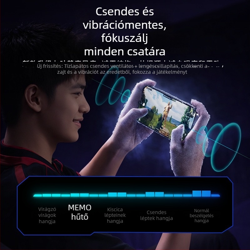 MiMo CX-20 okostelefon hűtő mágneses félvezetős hűtéssel, ultra-halk hátsó klipsz és hőmérséklet-szabályozás