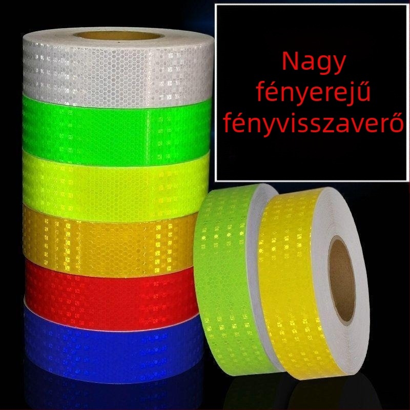 Egyszínű fényvisszaverő csíkok teherautókra, kerékpárokra, elektromos járművekre és motorkerékpárokra – személyre szabott dekoráció, kiváló fényvisszaverő csíkok éjszakai biztonságért