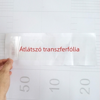 60 cm átlátszó transzferfilm és transzferpapír autógrafikákhoz és feliratokhoz