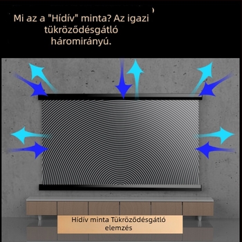 Fresnel antireflexiós vetítővászon, 100 hüvelykes, HD, falra szerelhető otthoni mozihoz, Nut projektorral kompatibilis