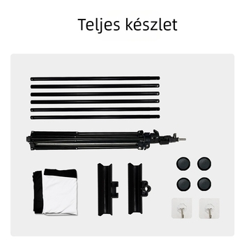 Kültéri hordozható vetítővászon állványos, falra szerelhető, fúrás nélkül, 100–120 hüvelyk, antireflexiós bevonattal, otthoni használatra