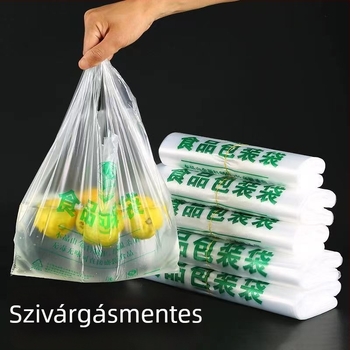 Rossz nyomtatású szemeteszsákok, vastagított élelmiszer-minőségű műanyag a takeout csomagoláshoz
