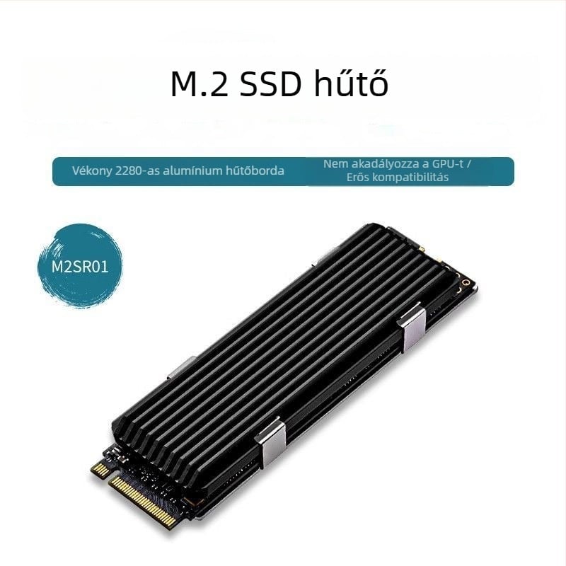 PS5-höz M.2 SSD hűtő – alumínium hőleadó radiátor SSD-hez