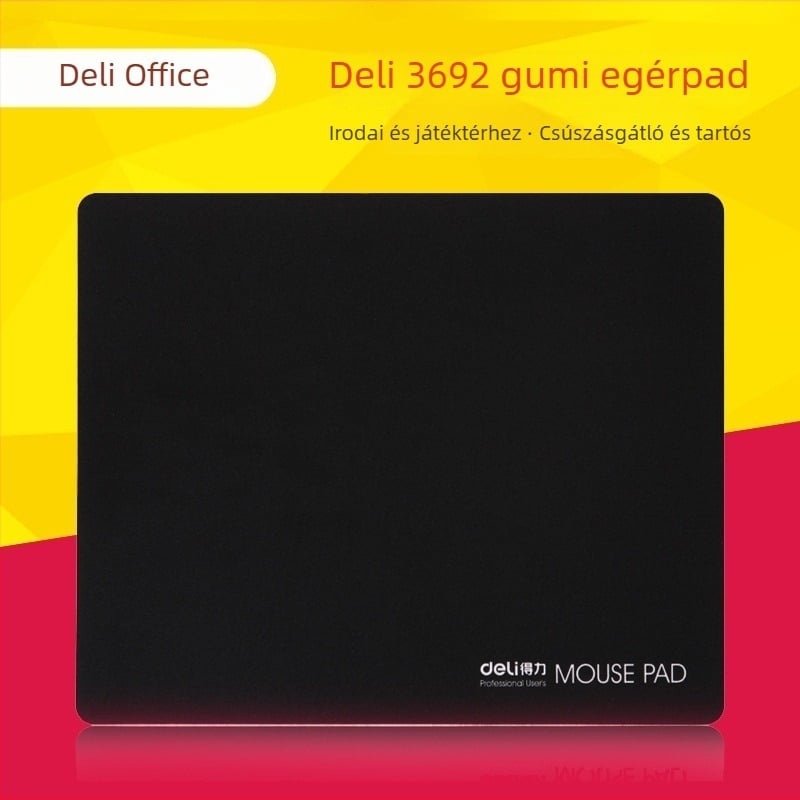 Deli 3692 Csúszásmentes gumírozott egérpad irodai és gaming használatra