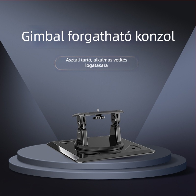 Projektor tartó falra és mennyezetre, ágy melletti használathoz, állítható szög, 360°-os forgás