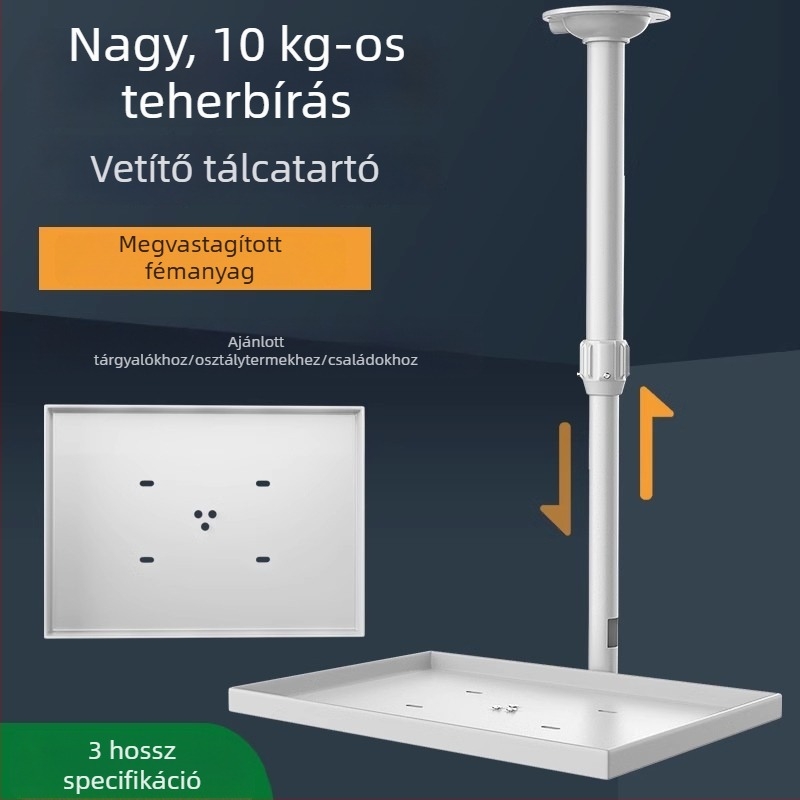 Teleszkópos, állítható falra és mennyezetre szerelhető projektor-tartó