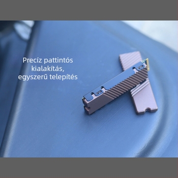 M.2 2280 NVMe SSD hőelvezető, CNC megmunkált alumínium ötvözet