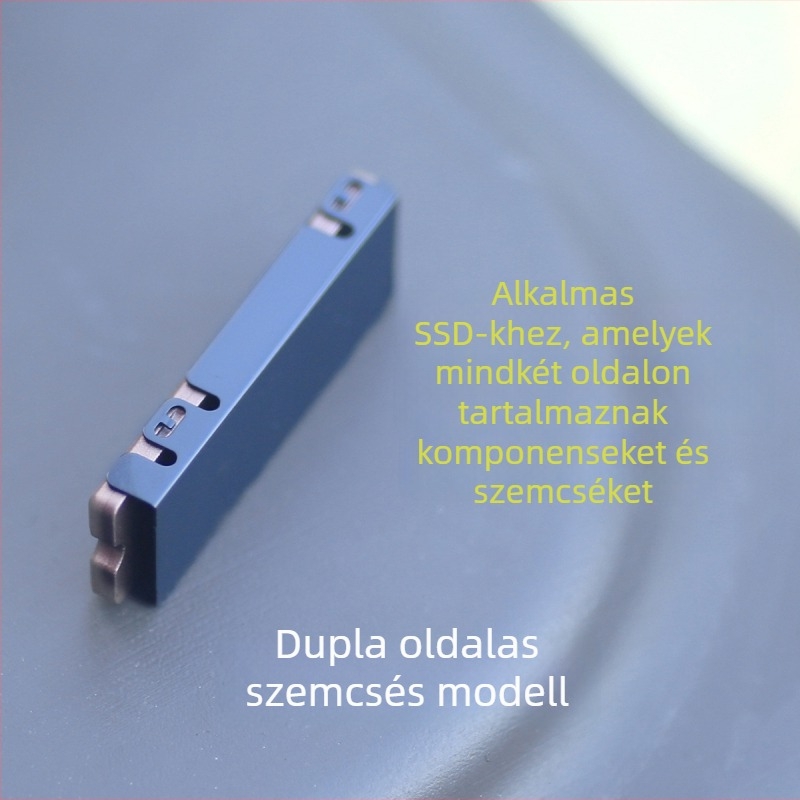 M.2 2280 NVMe SSD hőelvezető, CNC megmunkált alumínium ötvözet