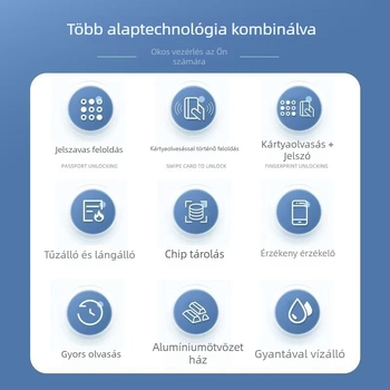 Fém hozzáférés-ellenőrző készülék, vízálló elektronikus hozzáférési rendszer, háttérvilágítású gombos kártyaolvasó és jelszóbemenet, irodai használatra