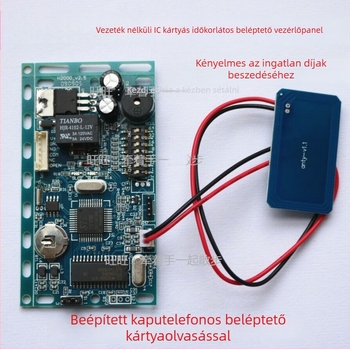 Vezeték nélküli IC-kártyás hozzáférés-ellenőrzés, offline üzemmód, idő- és használatalapú hozzáférés, IC-beépített épület interkom
