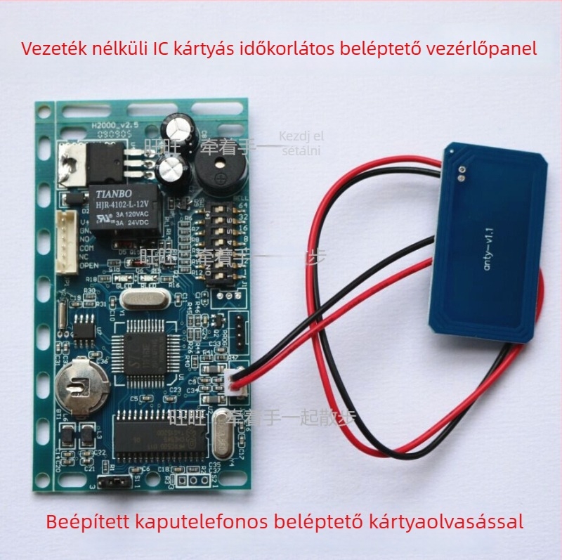 Vezeték nélküli IC-kártyás hozzáférés-ellenőrzés, offline üzemmód, idő- és használatalapú hozzáférés, IC-beépített épület interkom