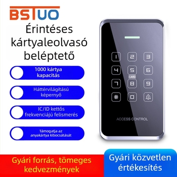 Kétsávos vízálló hozzáférés-ellenőrző rendszer PIN-nel és NFC-vel mobiltelefonhoz, elektromágneses ajtózár rendszer egy- és kétszárnyú üvegajtókhoz