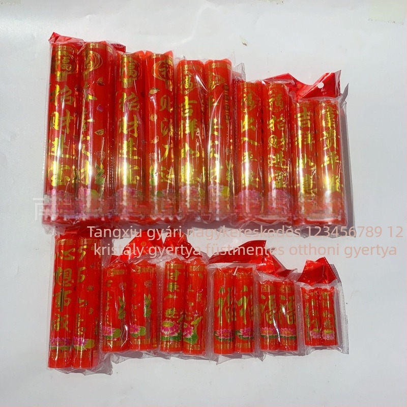 No. 12 kristálygyertya, füstmentes paraffin gyertya, otthoni használatra
