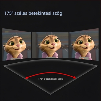 Összecsukható vastag tej-selyem vetítővászon otthoni, irodai és kültéri használatra, 16:9 széles látószögű vetítés, falra szerelhető
