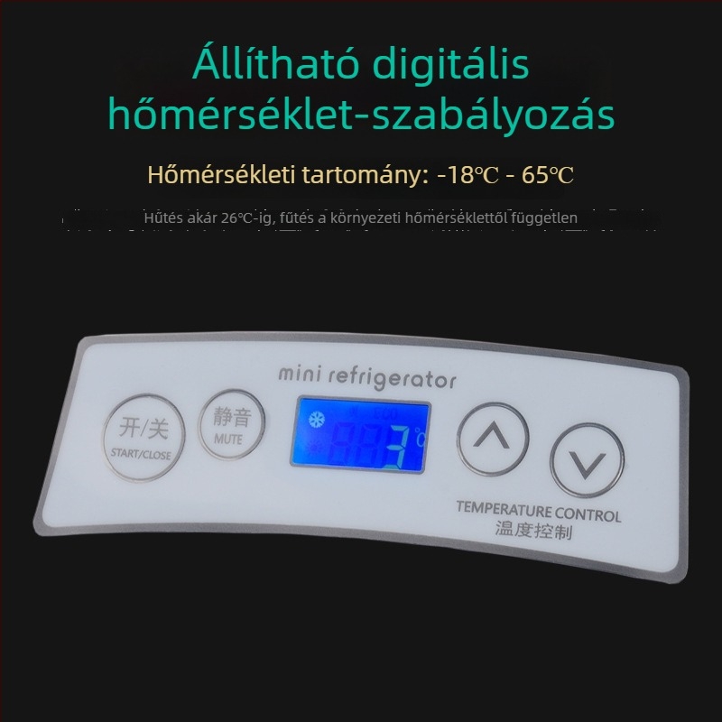 Nuomin 35L autóhűtő, 12V-24V DC / 220V AC, hordozható autó- és otthoni használatra