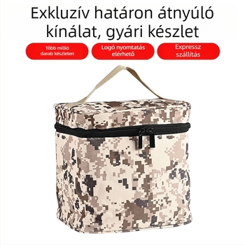 Nagy kapacitású hűtőtáska szigetelt rekesszel autóhoz és kültéri használathoz