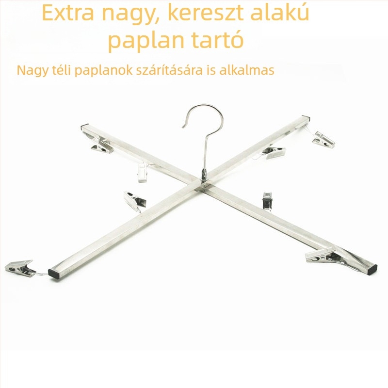 Nagy méretű X-típusú összecsukható szárítóállvány ruhákhoz, paplanokhoz és takarókhoz