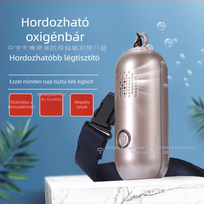 Nyakba akasztható légtisztító, háziállatok szagainak eltávolítása, hordozható oxigén bár, negatív ion-generátor, fogyóanyagok nélkül, alkalmas anyáknak és babáknak