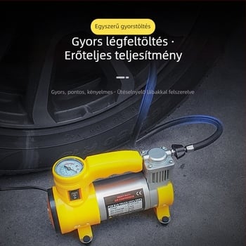 Elektromos autógumi-pumpa, 3 az 1-ben, világítással, 150 PSI