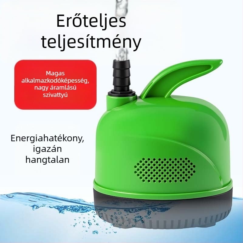 Alulról szívó akváriumpumpa, vízkeringetés és szűrő, rendkívül csendes