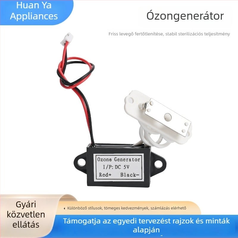 DC 5V-os ózongenerátor kerámiacippel, kis méretű, alacsony koncentrációjú szagtalanító modul gyümölcsök és zöldségek számára