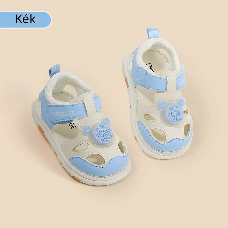 Nyári szandálok babáknak 12–36 hónapos korosztálynak, csúszásmentes, perforált dizájnnal, kényelmes járáshoz