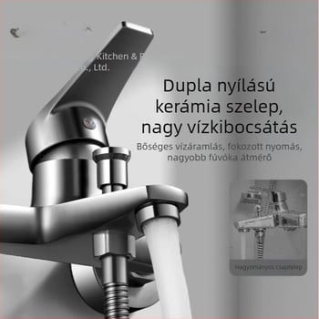 Saomao 2025 Új modell fin réz nyomásos zuhanykészlet – egyszerű fej nélküli zuhanyfej, 3 az 1-ben a fürdőszobába
