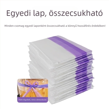 Egyszer használatos fürdőtasak kötővel, vastagított kötős fürdőtasak, kötős kádfedél