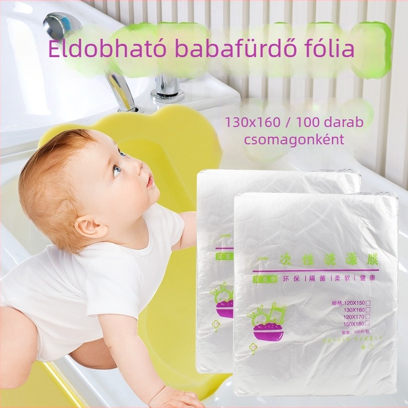 Egyszer használatos babafürdető kád belső fólia újszülöttek számára