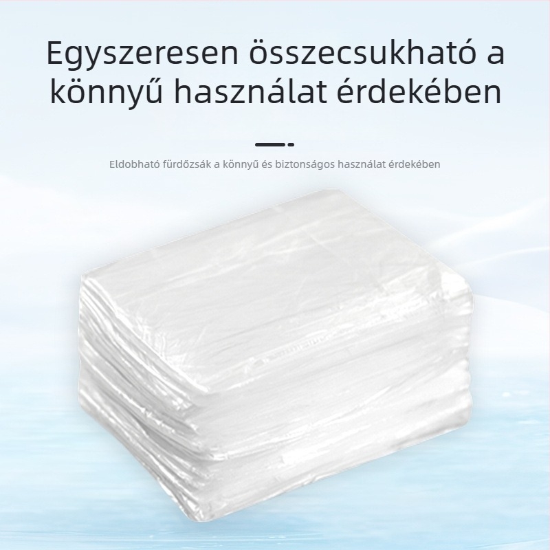 Egyszer használatos, átlátszó fürdőliner kerek kádhoz, megerősített