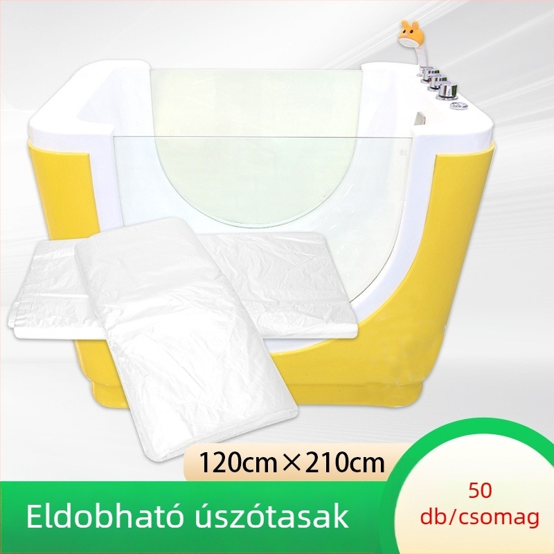 Egyszer használatos műanyag fürdőzsák újszülött számára – spa használatra
