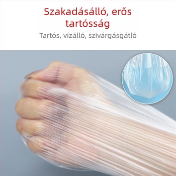 Rugalmas húzózsinóros egyszer használatos fürdőtasak, műanyag fürdőkádfedél, szállodák és utazások számára