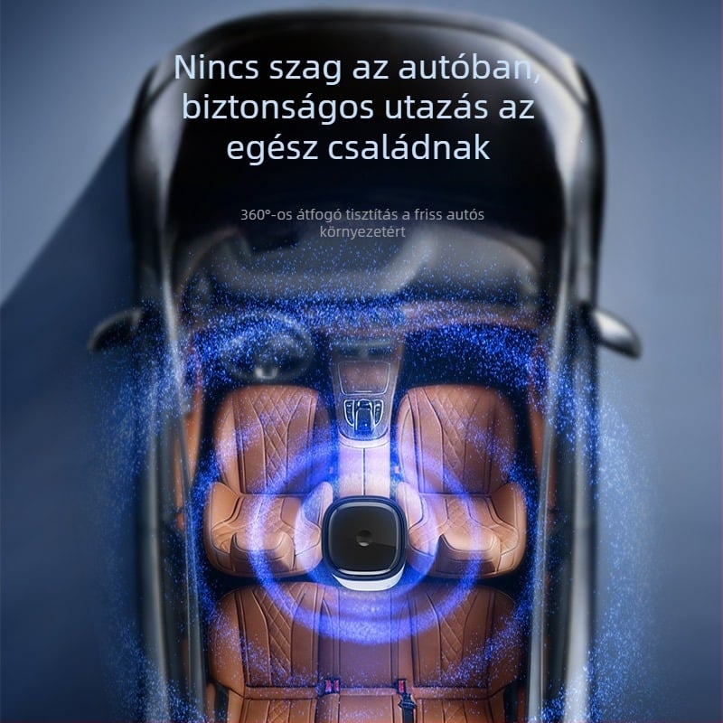 Autóban használható levegőtisztító, eltávolítja a szagokat és a formaldehidet, terhesek és csecsemők számára alkalmas, erőteljes negatív ionos tisztítás és erős szívóerő