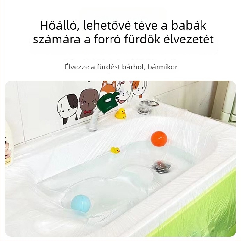 Megvastított egyszer használatos babafürdő liner