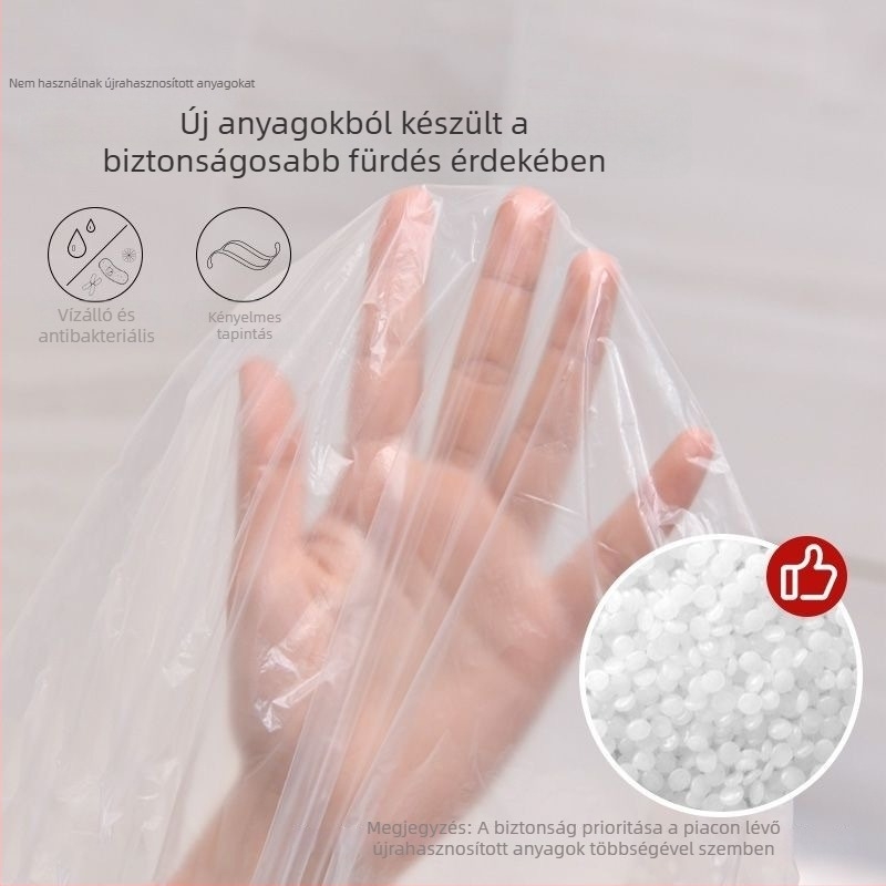 Egyszer használható kádliner, vastagított, extralarge méretű, termálfürdőkhez, privát fürdőkhöz és hotelben használt dupla kádban, műanyag belső borítás