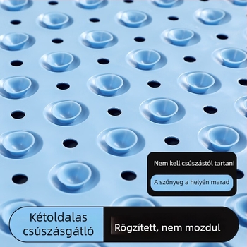 Környezetbarát TPE fürdőszobai csúszásmentes szőnyeg zuhanyzóhoz, kádhoz és vécéhez.