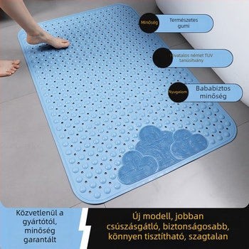 Környezetbarát TPE fürdőszobai csúszásmentes szőnyeg zuhanyzóhoz, kádhoz és vécéhez.