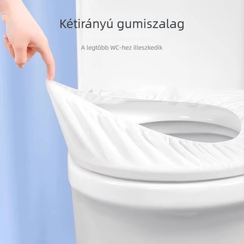 Egyszer használatos vécéülés párna, egyedi csomagolásban, teljes lefedettséggel, utazáshoz