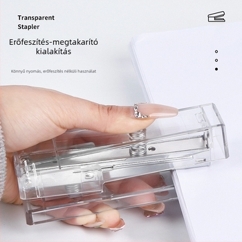 Átlátszó tűzőgépes készlet irodának és iskolának, No.12 tűzőgép