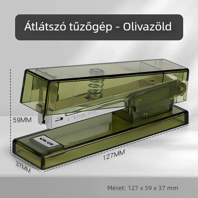 Átlátszó tűzőgépes készlet irodának és iskolának, No.12 tűzőgép