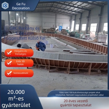 GRC vonalprofil külső fal dekorációhoz, modern minimál stílusban