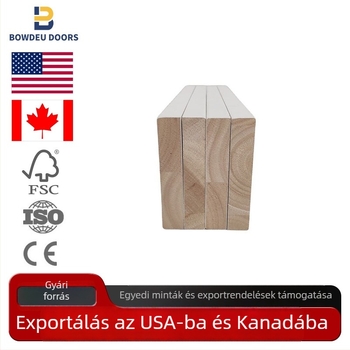 Fehér alapozott fa dekoratív lábazati léc, 3-1/2 in × 9/16 in, 8–12 ft hosszúságú