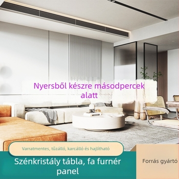 Szénkristályos falpanelek belső dekorációhoz, tükrös felülettel, varrat nélküli fa–fém dekoratív falpanelek, önszerelés