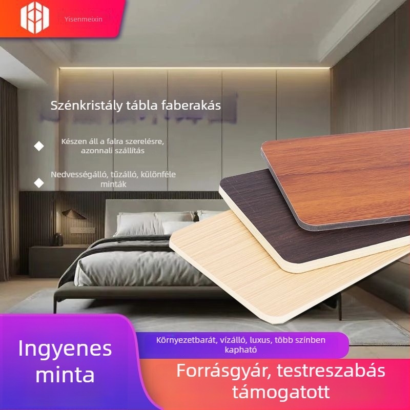 Bambuszfa dekorpanel beltéri falakhoz és TV-hátfalhoz
