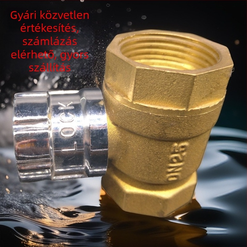 Yuhuan sárgaréz gömbcsap 216 mágneses zárással és zárkulccsal, közepes méret, magas nyomású