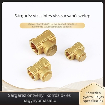 Rifeng réz visszacsapó szelep, diafragmatikus típus, 1 hüvelyk, egyenes áramlás