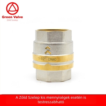 Sárgaréz függőleges ellenőrző szelep, belső menet NPT, egyenes áramlás, egyirányú