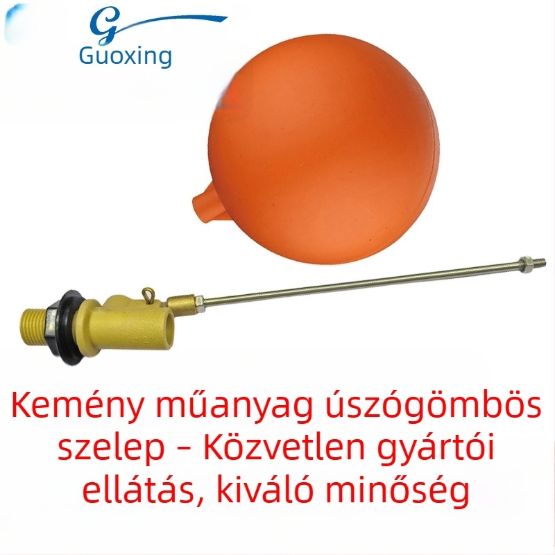 Új műanyag úszó szelep rozsdamentes acél szárú, menetes csatlakozás DN15-DN32, hidraulikus meghajtás